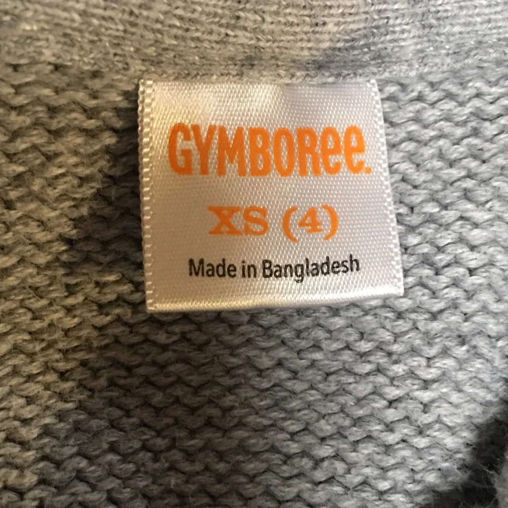 Gymboree Cardigan Sweater Boys Size 4 Grey Fair Isle Shawl Collar Cotton Preppy